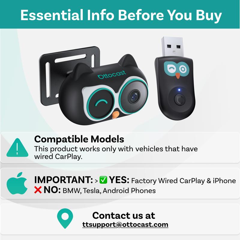 Baby Car Camera & Wireless CarPlay Monitor