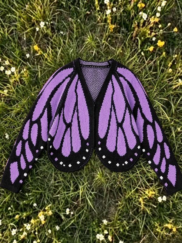 Butterfly Wings Knit Cardigan