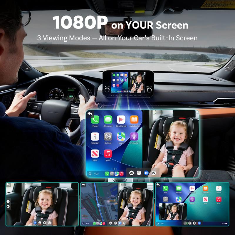 Baby Car Camera & Wireless CarPlay Monitor
